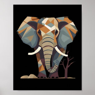 Poster Elefante: Na moda artística dos fãs elefantes salv