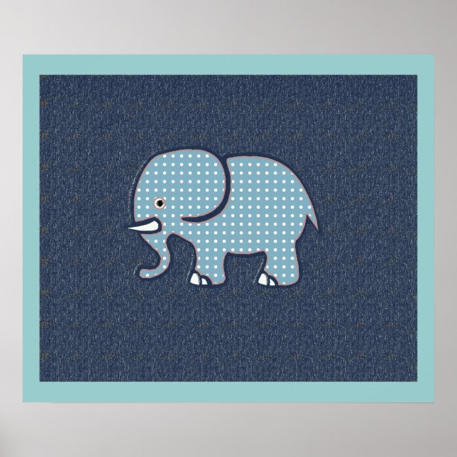 Poster elefante para paredes (Frente)