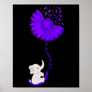 Poster Elefante Que Eu Vou Lembrar Por Você Girassol Roxo
