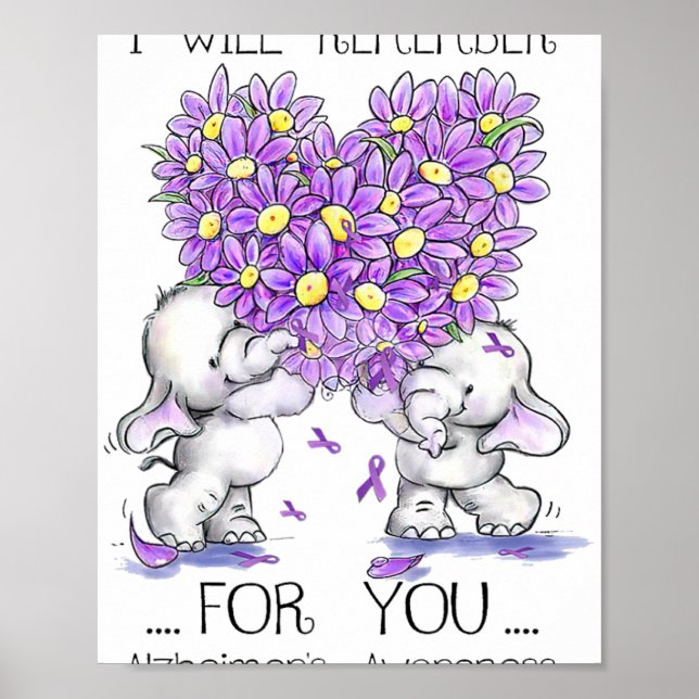 Poster Elefante que vou lembrar para você Flor Heimerheim (Frente)