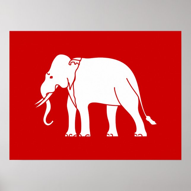 Poster Elefante Siamês (Frente)