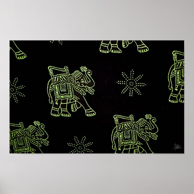 Póster Elefantes [Impressão de Arte] (Frente)