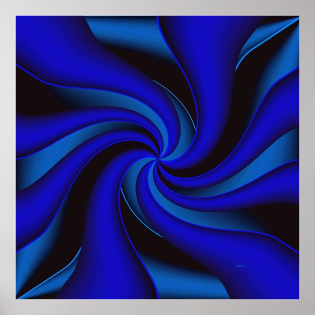 Poster Elegance en bleu.... (Frente)