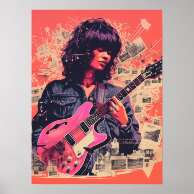 Poster Elegância Apertada: A Arte do Rock (Frente)