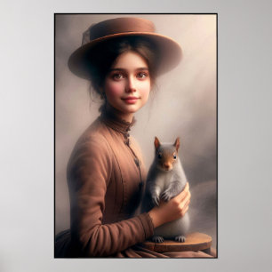 Poster Elegância Atemporal da Era Vitoriana na Parede