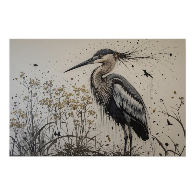 Póster Elegância da Garça (Frente)