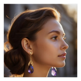 Póster Elegância de luz âmbar