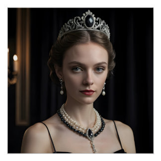 Póster Elegância de Velvet Gótico