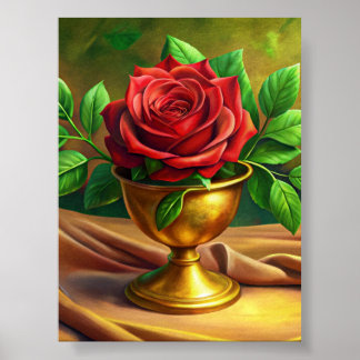 Poster "Elegância do Ouro"
