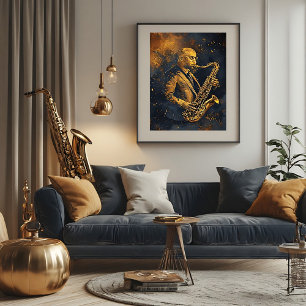 Poster Elegância Dourada