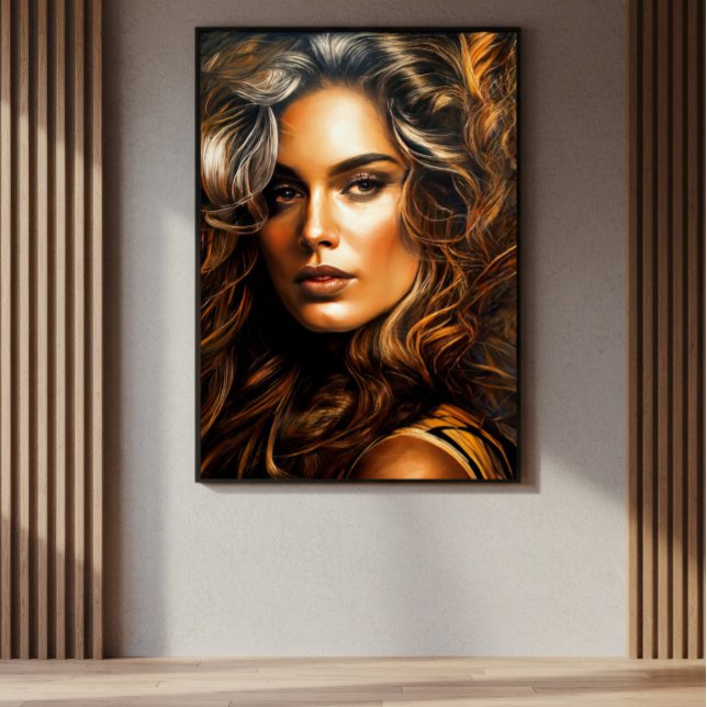 Póster Elegância Dourada (Criador carregado)