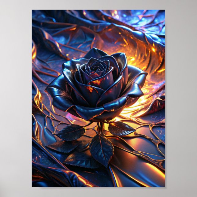 Poster "Elegância em contraste" (Frente)