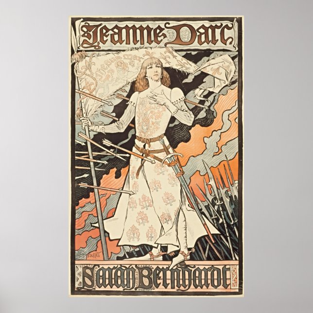 Poster Elegância eterno: Jeanne d'Arc-Sarah Bernhardt (Frente)