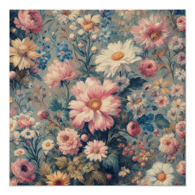 Póster Elegância Floral (Frente)