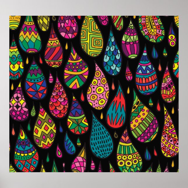 Poster elegância floral, fundo abstrato. (Frente)