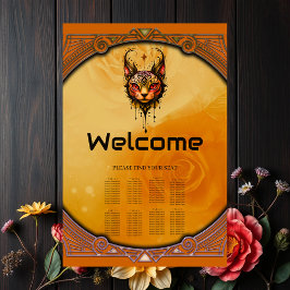 Poster elegância fundamental: Um retrato de um gato.