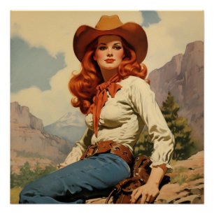 Póster Elegância sobre a Pradaria: Sussurros Selvagens do