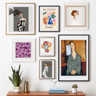 Poster Elegância Sofisticada Arte de Moda Glamour