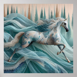 Poster Elegant Equine, Horse, Poster, Wall Art