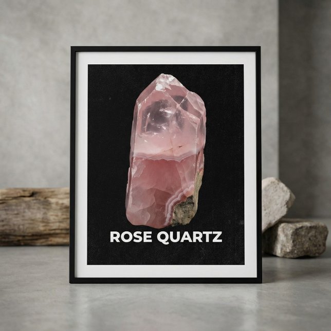 Poster Elegant Rose Quartz Crystal (Criador carregado)