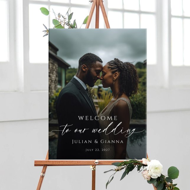 Poster Elegant wedding welcome photo (Criador carregado)