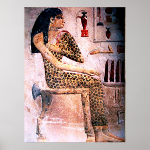 POSTER ELEGANT WOMAN ,FASHION AND BEAUTY OF ANTIQUE EGYPT