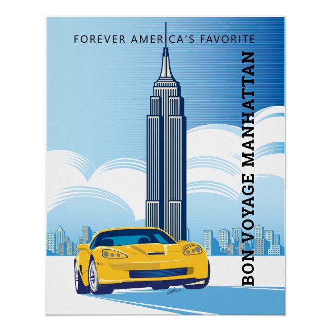 PÓSTER ELEGANT Z06 AUTO ART (Frente)