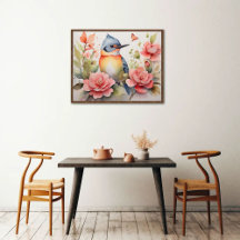 Elegante Aquarela Arte Floral Realista