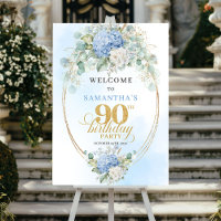 Elegante Bem-vindo de Aniversário de 90 anos em Aq