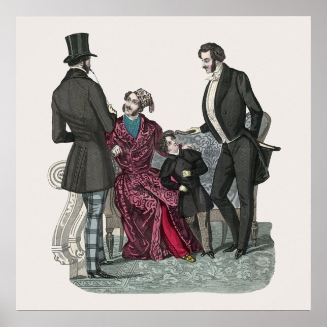 Poster Elegante Biedermeier GentPoster (Frente)