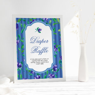 Poster Elegante Blueberrries Doce Fralda Raffle