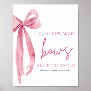 Poster Elegante Blush Pink Arco Adivinha Quantos Arcos Jo