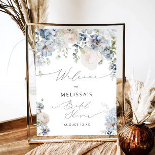 Poster Elegante Boho Floral Chá de panela Bem-vindo