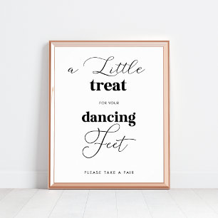 Poster Elegante Calçados De Pés Dançantes Favorecem Sinal