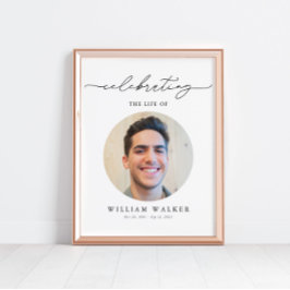 Poster Elegante Celebração Da Vida