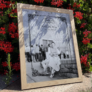 Poster Elegante Clássico de Rococo Floral Francês