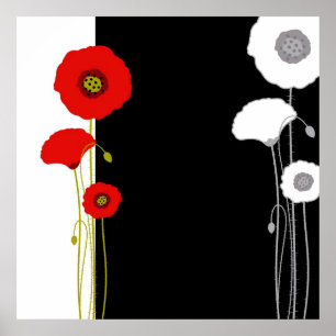 Poster elegante da papoila