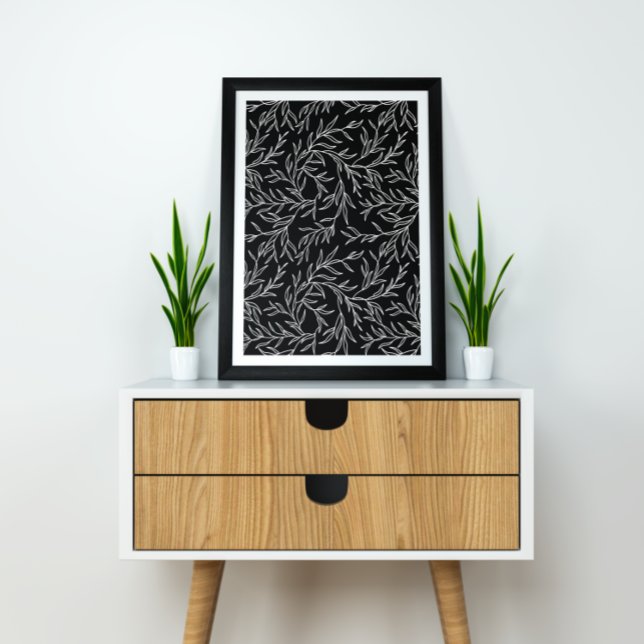 Poster Elegante deixa preto e branco (Criador carregado)