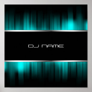 Poster elegante do DJ