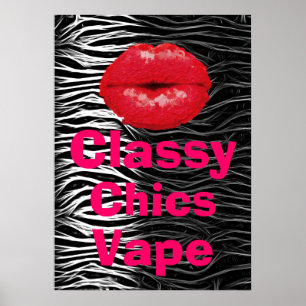 Poster elegante do prêmio de Vape dos chiques do