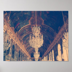 Poster elegante e do vintage do candelabro