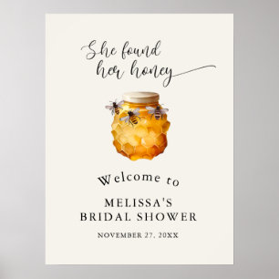Poster Elegante Ela Encontrou Seu Chá de panela De Amor B