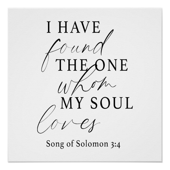 Póster Elegante Eu Encontrei O Casamento De Uma Citação (Frente)