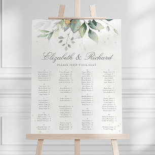 Poster Elegante Eucalyptus Greenery Casamento Gráfico