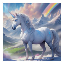 Elegante Fairytale Unicorn em Fantasia Vale