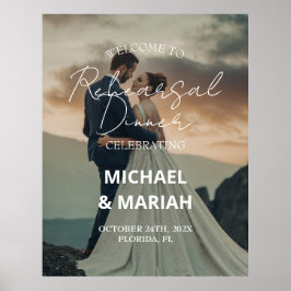 Poster Elegante Foto Na Noite Antes Do Jantar De Rehearsa