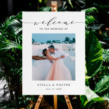 Elegante Fotografia de Caligrafia Simples de Boas-