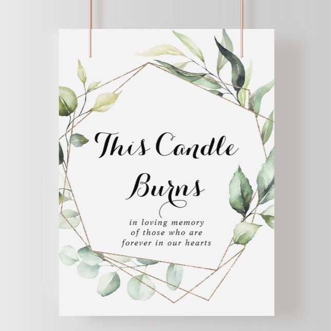 Poster Elegante Geométrico Dourado Este Sinal De Velas Qu (Criador carregado)