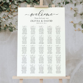 Poster Elegante Gráfico de Assentos de Boas-Vindas de 25 