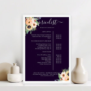 Poster Elegante Greenery Floral Salon